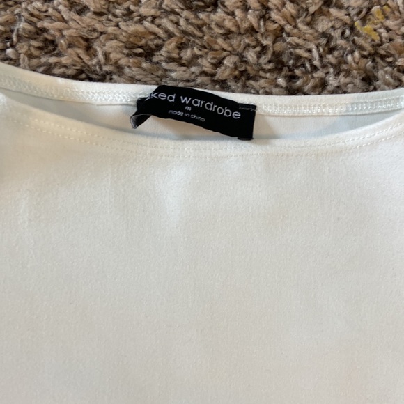 Naked Wardrobe mock neck thong long sleeve bodysuit size Medium - Picture 5 of 7